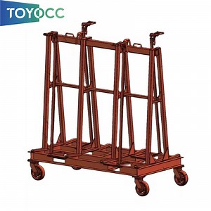 [Hot Item] L Framed L Type Glass Storage Rack Glass Transport Stand