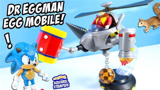 Sonic The Hedgehog Dr Eggman Egg Mobile Battle Set Pod Flyer Review
