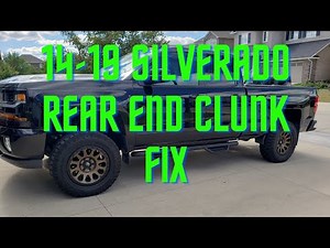 UPDATE!, 19' silverado leaf spring clunk fix.
