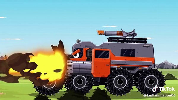 Battle of tank monsters #tanks #tankanimation #cartoon #trendiing
