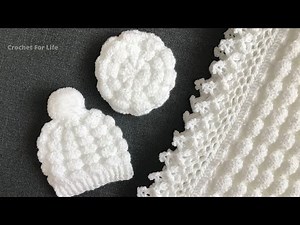 Easy crochet baby hat/crochet hat 0 - 2 years /crochet for life 1503