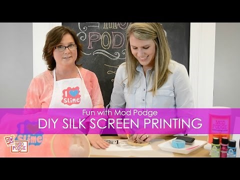 DIY Silk Screen Printing at Home with Mod Podge!