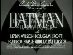 "Batman" Film Serial, 1943