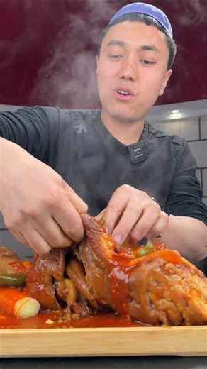 ASMR EATING DELICIOUS OX TROTTERS #mukbang #mukbanginternational #asmreating #asmrsounds #shorts