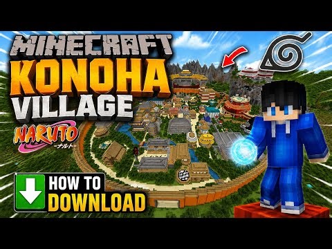 Minecraft Konoha Village 🏯 | Naruto Map Download Tutorial (Easy!)#Anime#narutoshippuden