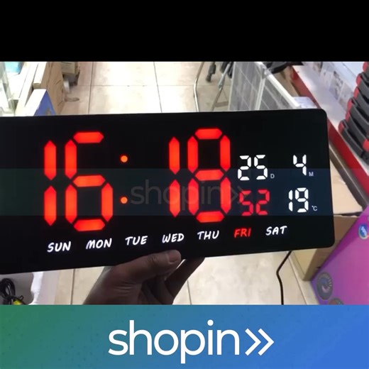 ⏰⏰Digital Led Clock⏰⏰ 💰 मूल्य: Rs. 2,499 मात्र 🔔 बिशेषताहरू (Digital LED Clock) ✔️ समय, दिन, गते, बार र हप्ता देखाउने ✔️ तापक्रम देखाउने सुविधा ✔️ Alarm सेट गर्न मिल्ने ✔️ Memory save फिचर – Load Shedding पछि पनि पुनः सेट गर्नु नपर्ने ✔️ Table र Wall दुवैमा राख्न मिल्ने 📩 अर्डर गर्न अहिले नै म्यासेज गर्नुहोस्! 🚚 नेपालभरि डेलिभरीको व्यवस्था छ 🇳🇵 | Shopin