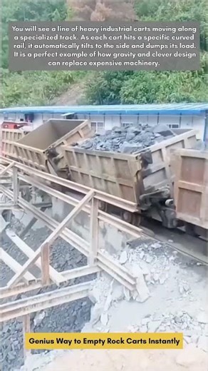 Genius Way to Empty Rock Carts Instantly