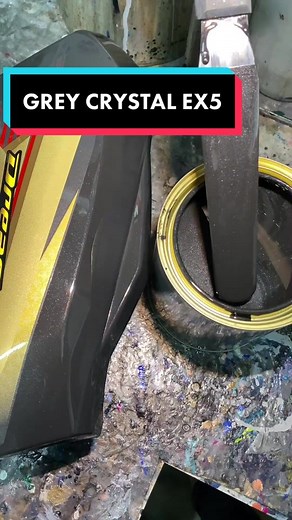 Repaint Dark Grey EX5 - Restoring and Modifying Honda EX5 with Grey Color