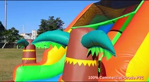 21FT Commercial Grade Inflatable Water Slides for Kids Adults, Solid PVC Heavy Duty Big Backyard Waterslide W/Airtight Splash Water Pool, Tropical Outdoor Slide Park, 950w Blower, 21x9x12ft