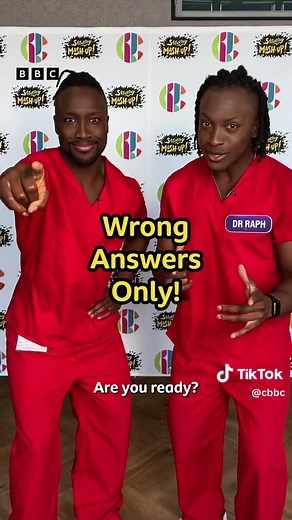 Which answer was your favourite? It’s the eyeball for us. 🤣 #CBBC #SaturdayMashup #WrongAnswersOnly #OperationOuch @Dr Raphael Olaiya @Daniel Olaiya #TheOTwins