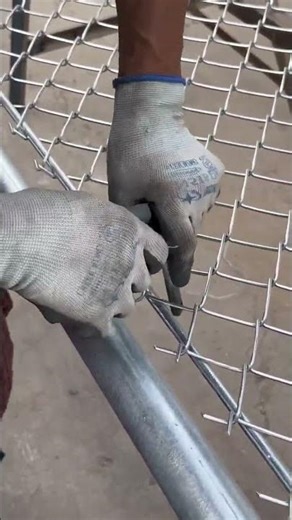 Galvanized stainless steel wire mesh assembly process