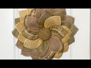 How to Make a Smaller Sized Swirl Flower Wreath using a UITC Board - Carrie's Wreath Creations