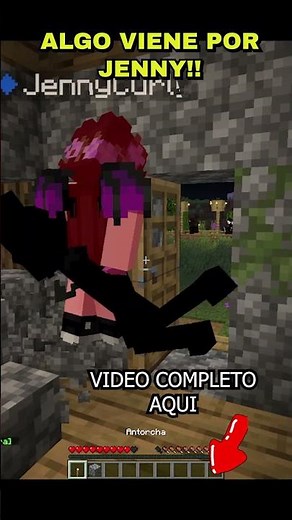 THAT THING IS COMING FOR JENNY IN MINECRAFT! #minecraft #minecraftshorts #humor #terrorminecraft