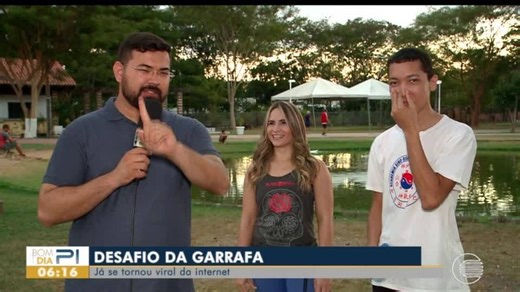 Desafio da garrafa se torna viral na internet e atletas participam