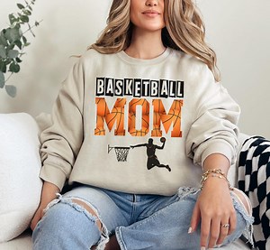 Basketball Mom Sweatshirt: Gildan 18000 Cozy Crewneck - Etsy