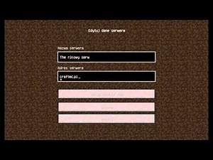 Minecraft poradnik -3 czyli jak wejść do serwera multiplayer