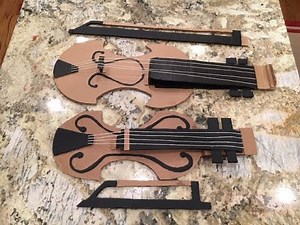 How to make a fiddle, guitar or violin out of cardboard