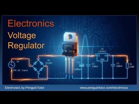 What's Inside a Voltage Regulator? (And How to Use an LM7812) #Electronics tutorial