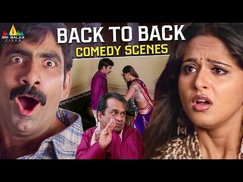 Vikramarkudu Movie Non Stop Comedy Scenes | Telugu Movie Scenes | Ravi Teja | Brahmananadam