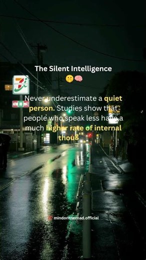 The power of silent intelligence. 🧠🤫#mindontheroad #psychologyfacts #shorts
