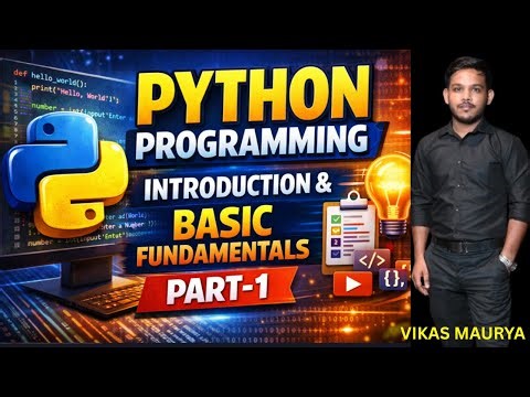 Intoduction & Basic Fundamentals | Python Programming Part-1 #python #pythonprogramming
