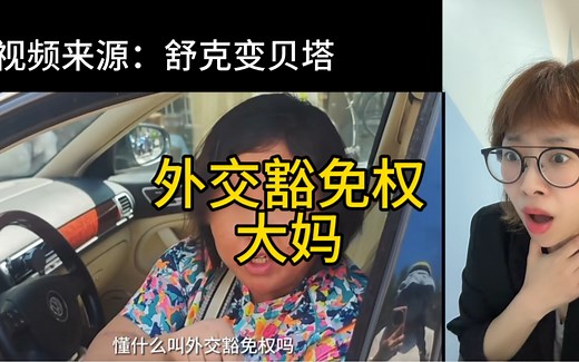 外交豁免权大妈，让我学无止境…