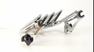 Motorcycle Stealth Detachables Two-Up Luggage Rack Compatible with Harley Touring Street Glide Road Glide Electra Glide Road King CVO 2009-2023 (Gloss Black)