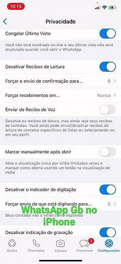 WhatsApp Gb no iPhone