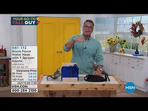 Bionic Force 50' Water Hose with 7Sprayer Nozzle