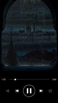 Rainy Night View from an Ancient Castle Window – Dark & Cinematic Ambience