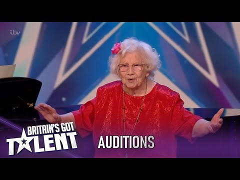 She Is 96 Years Old...Everyone Stands Up...As She Starts Singing! WOW!| Britain's Got Talent 2020