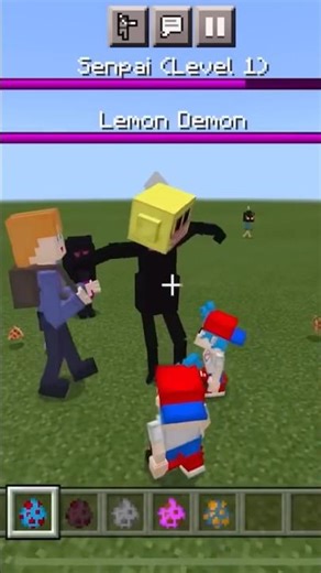 The Ultimate FNF Fight in Minecraft PE 😮 #shorts