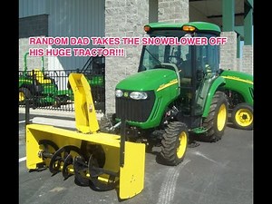 John Deere 100 Series How to remove a 44 Snow Blower - Random Dad