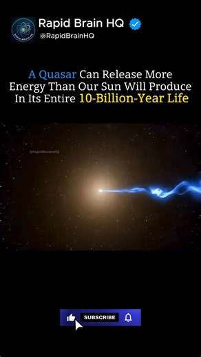 Earth Vs Quasar Energy Output😈 #space #shorts