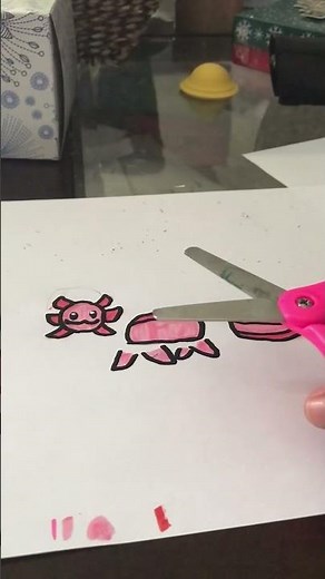 Making axolotl paper doll! ‪@Lea_leo-t5t‬