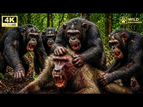 Baboons vs Chimpanzees: The Deadly Battle in the African Savanna | Wildlife Documentary