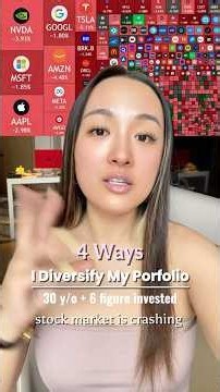 4 ways I diversify my portfolio to reduce the risk while investing #investmentporfolio