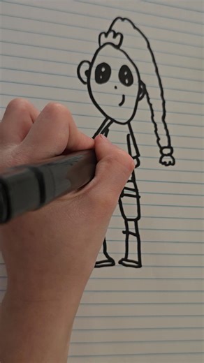 Claire made a "How To" Video! Here is how to draw Rumi, from K-Pop Demon Hunters! | Jamie Tucker