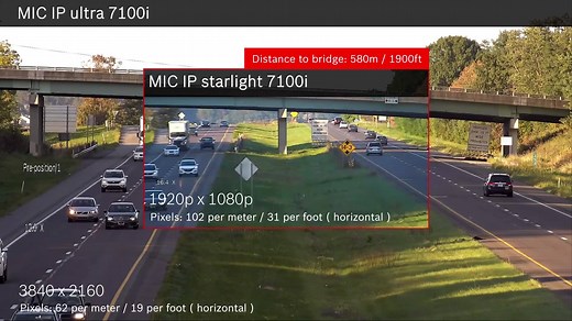 Ever wondered what a MIC IP starlight 7100i camera 1080p image looked like compared to a MIC IP ultra 7100i 4K image? Have a look at the video below. Learn more about these cameras here: https://bit.ly/2IdHqBc | Bosch Security and Safety Systems