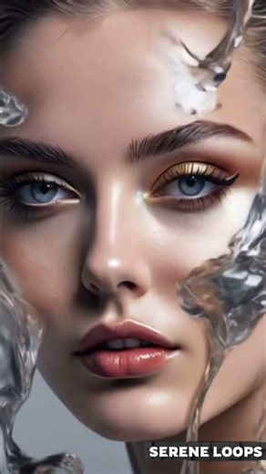 Liquid Vogue 💧 | 3D Surreal Fashion Model | AI Cinematic Art