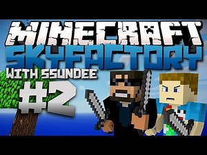 Minecraft | SkyFactory (Modded SkyBlock) - Ep: 02 "SLINGING POOP?!"