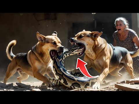 Python picked up the dog… but the next moment left people stunned! 😱🐍🐕