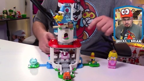 Cat Peach suit and Frozen Tower LEGO Super Mario casual review