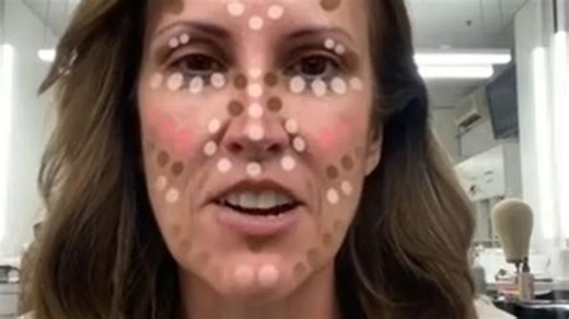 Sunrise host Natalie Barr tries makeup guide filters that have gone viral