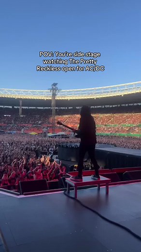 POV: You’re side stage watching The Pretty Reckless open for AC/DC ⚡️