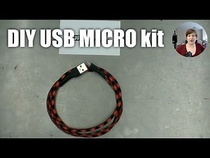 How to: No-Solder DIY USB MICRO cable kit assembly from 1upkeyboards.com