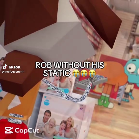 Rob from The Amazing World of Gumball: A Bald Transformation