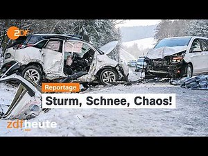 Storm Elli sweeps through Germany, paralyzing daily life | ZDF Länderspiegel