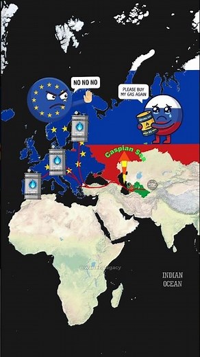 Why Did America Want Europe's Gas To Come From Turkmenistan? #geography #geopolitics #usa