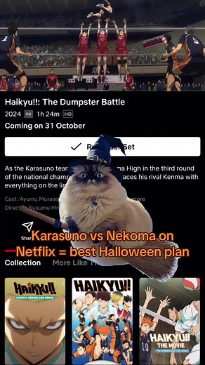 Haikyuu!! Karasuno vs Nekoma - The Dumpster Battle on Netflix